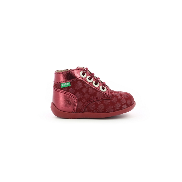 Kickers chaussure a lacets bonzip182 rouge8978601_2
