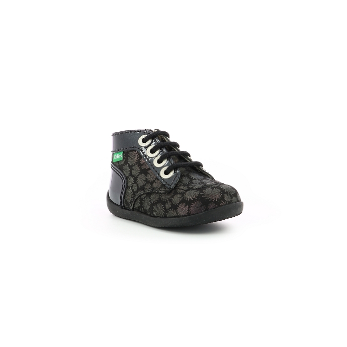 Kickers chaussure a lacets bonzip81 noir