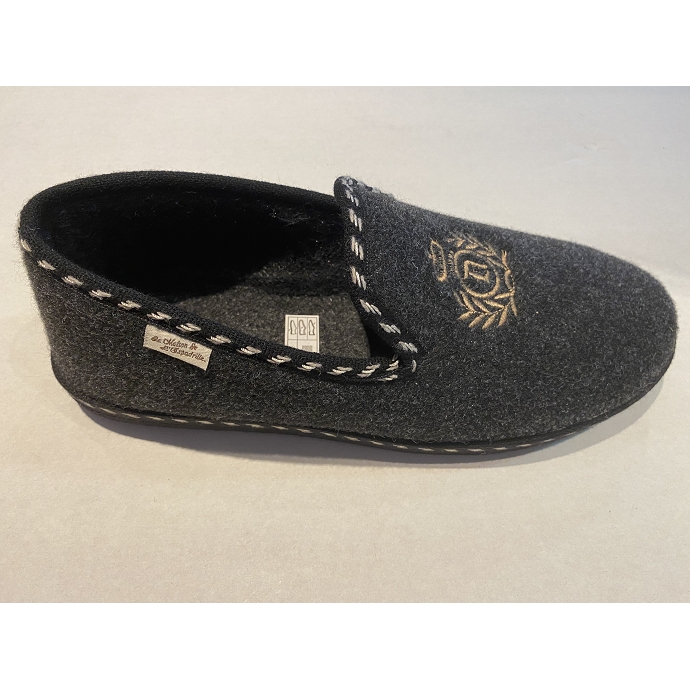 Maison de l espadrille chausson 6850 noir9025201_2