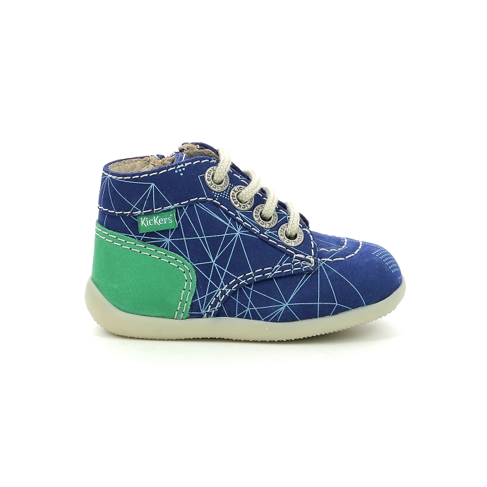 Kickers chaussure a lacets bonzip51 bleu9074701_2