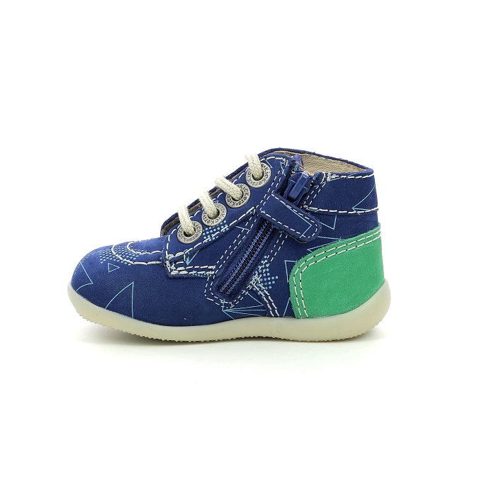 Kickers chaussure a lacets bonzip51 bleu9074701_4