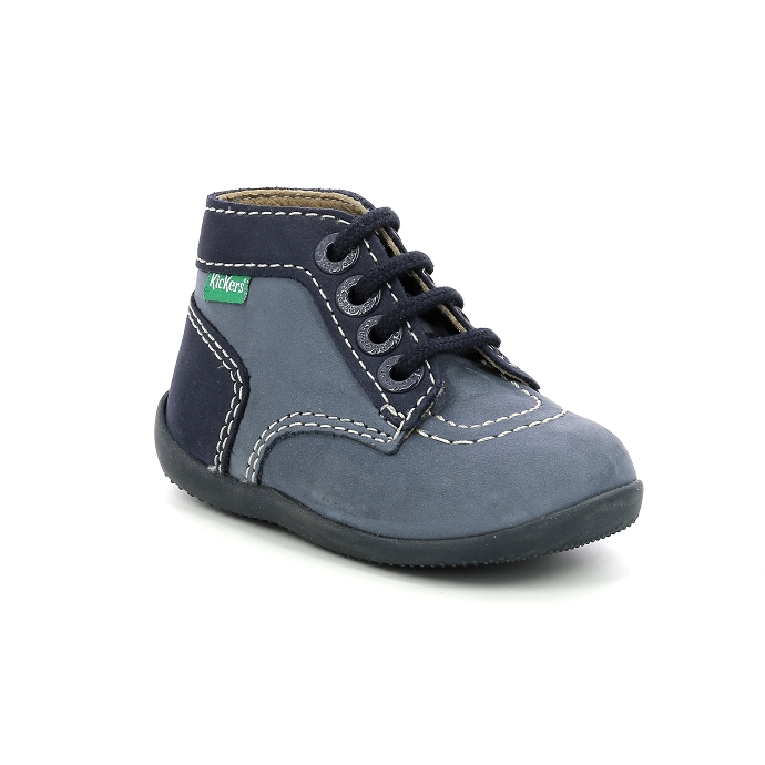 Kickers chaussure a lacets bonbon53 bleu