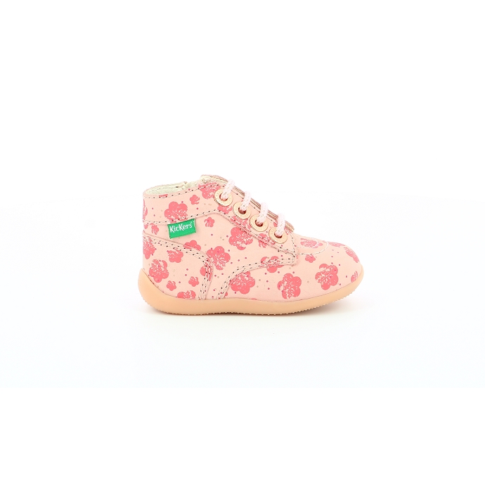 Kickers chaussure a lacets bonzip133 rose9075201_2