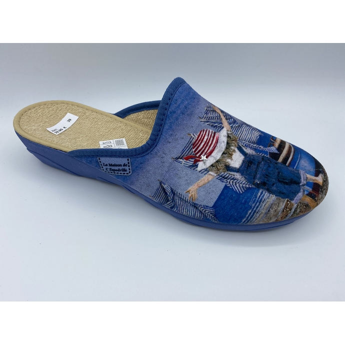 Maison de l espadrille chausson 2041 bleu