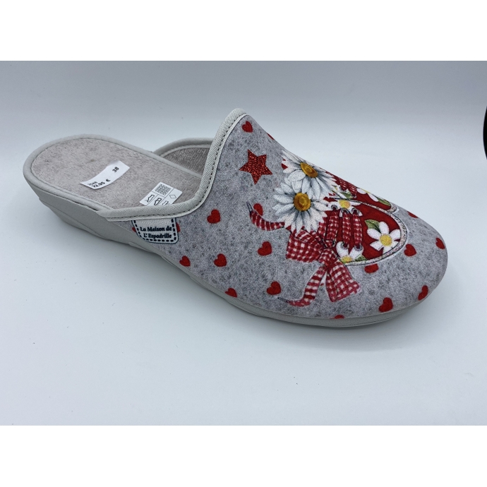 Maison de l espadrille chausson 2048 gris