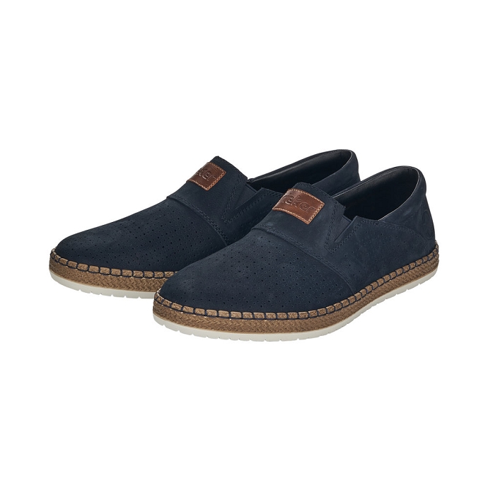 Rieker mocassin b5256.14 bleu