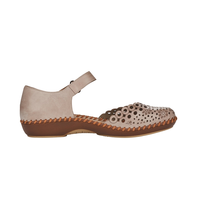 Rieker chaussure a bride m1656.62 gris9096401_2