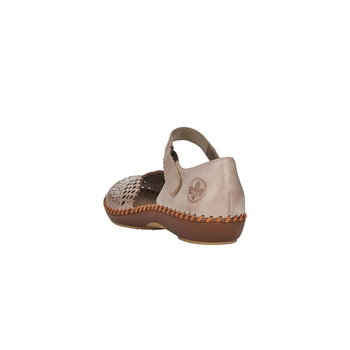 Rieker chaussure a bride m1656.62 gris9096401_3