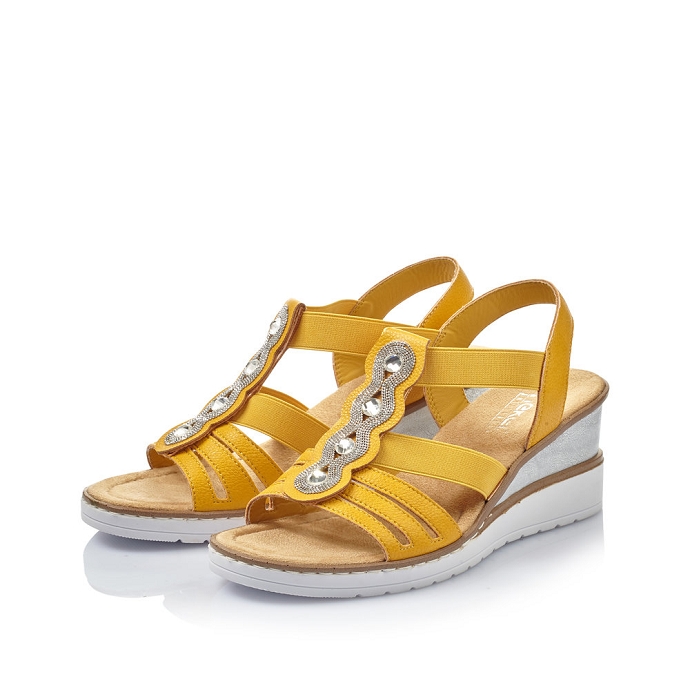 Rieker sandale v3572.68 jaune