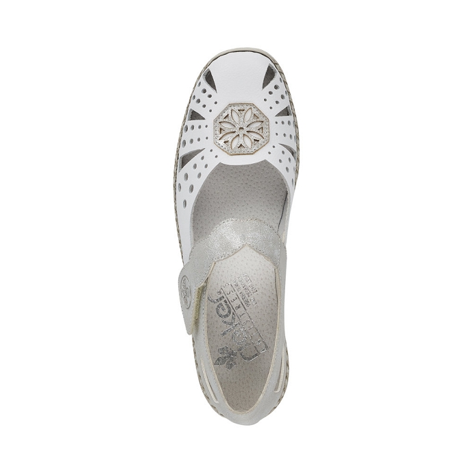 Rieker chaussure a bride 41368.80 blanc9101401_4