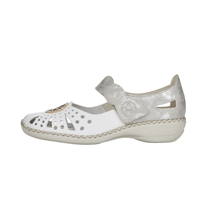 Rieker chaussure a bride 41368.80 blanc9101401_5