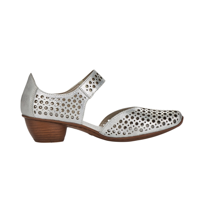 Rieker chaussure a bride 43766.90 gris9101601_2