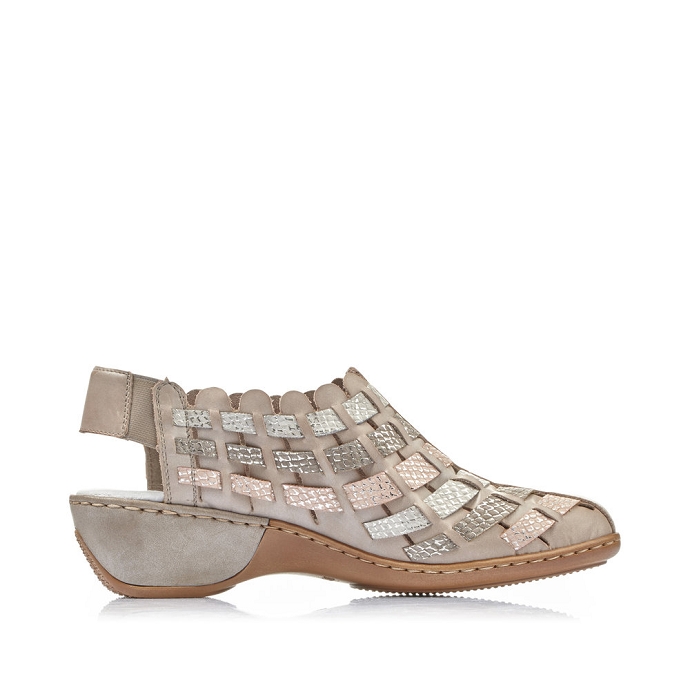 Rieker chaussure a bride 47156.43 taupe9102001_2