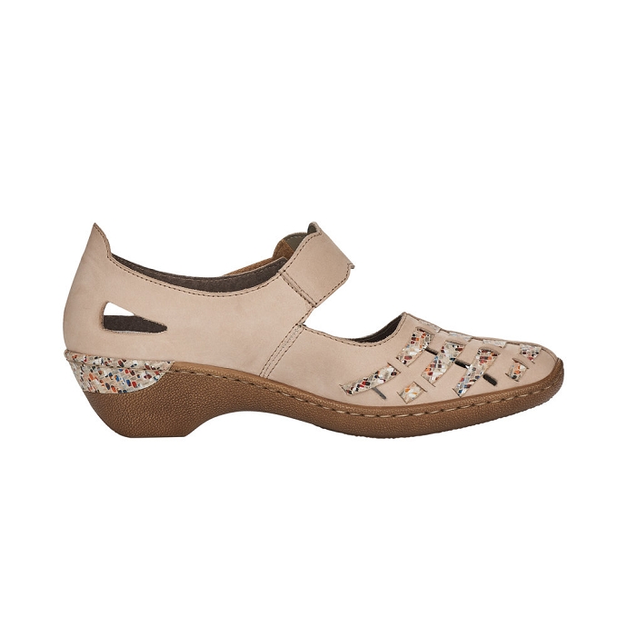 Rieker chaussure a bride 48369.60 taupe9102101_2