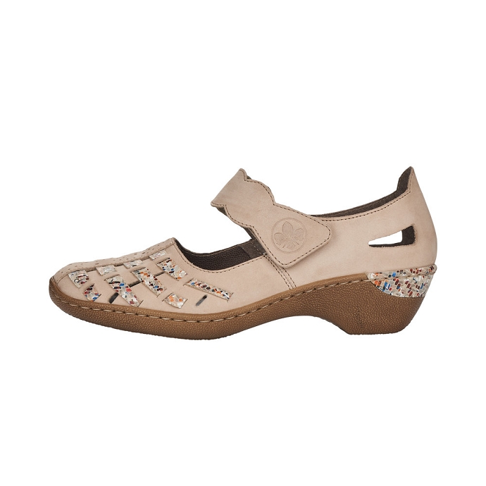 Rieker chaussure a bride 48369.60 taupe9102101_5