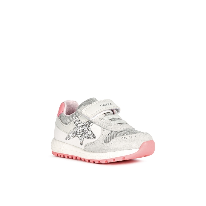 Geox basket b153za blanc multi