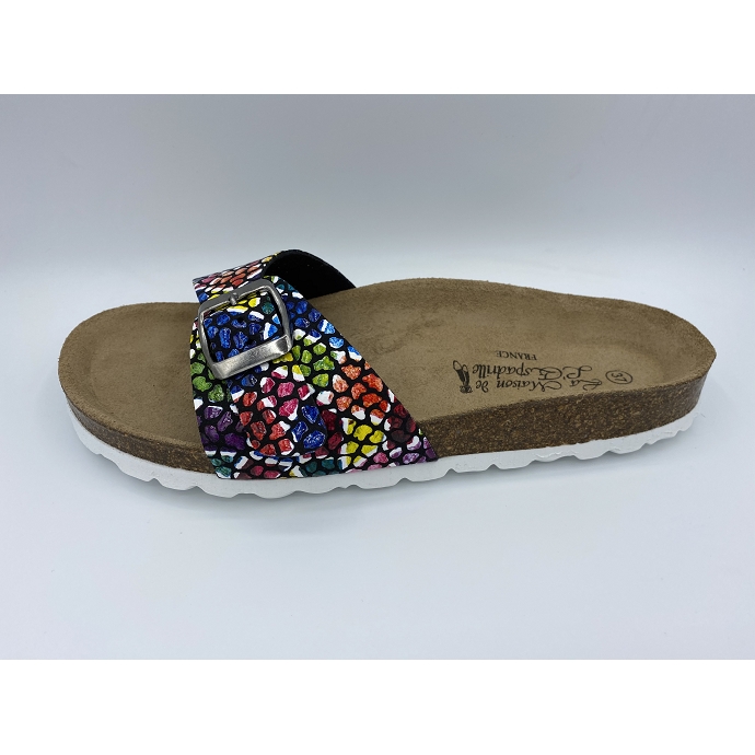 Maison de l espadrille mule 3502 noir multi9144501_2