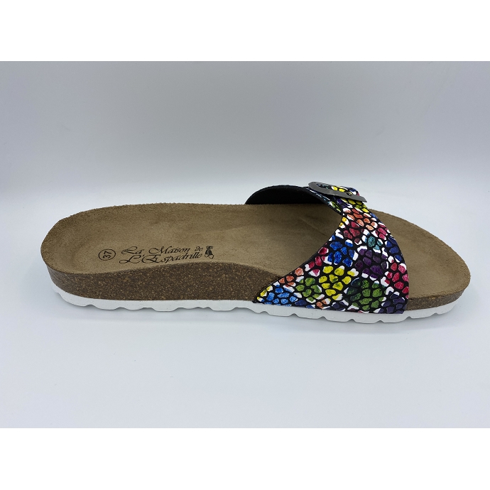 Maison de l espadrille mule 3502 noir multi9144501_3