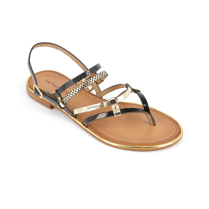 Les tropeziennes sandale cumin noir multi