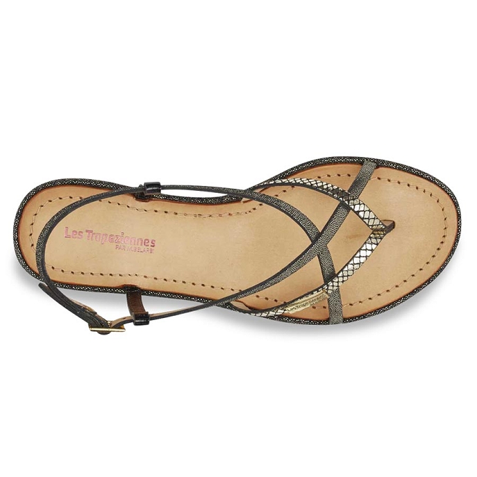 Les tropeziennes sandale monaco noir9148301_2