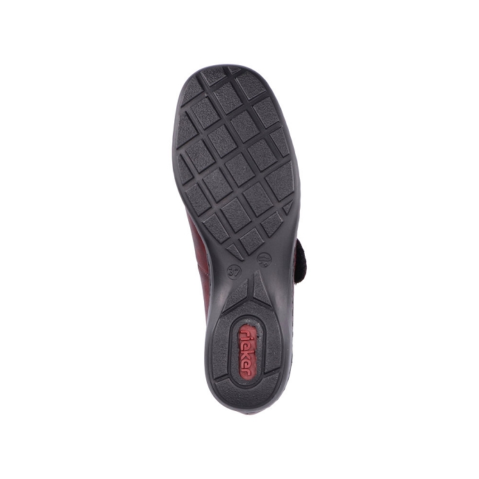 Rieker chaussure a velcro 58370.35 rouge9196401_5