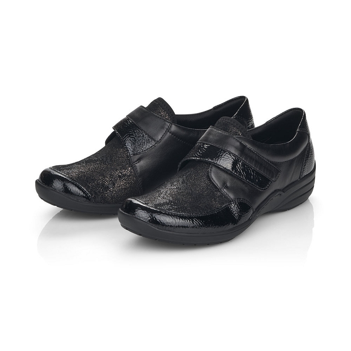 Remonte chaussure a velcro r7600.02 noir