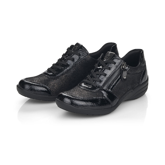 Remonte chaussure a velcro r7637.03 noir