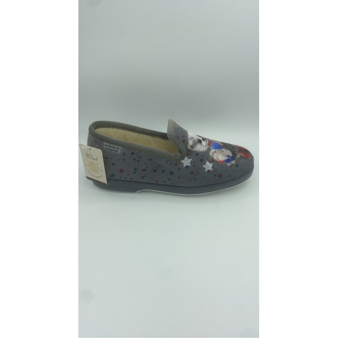 Maison de l espadrille chausson 7653.4 gris9235301_2