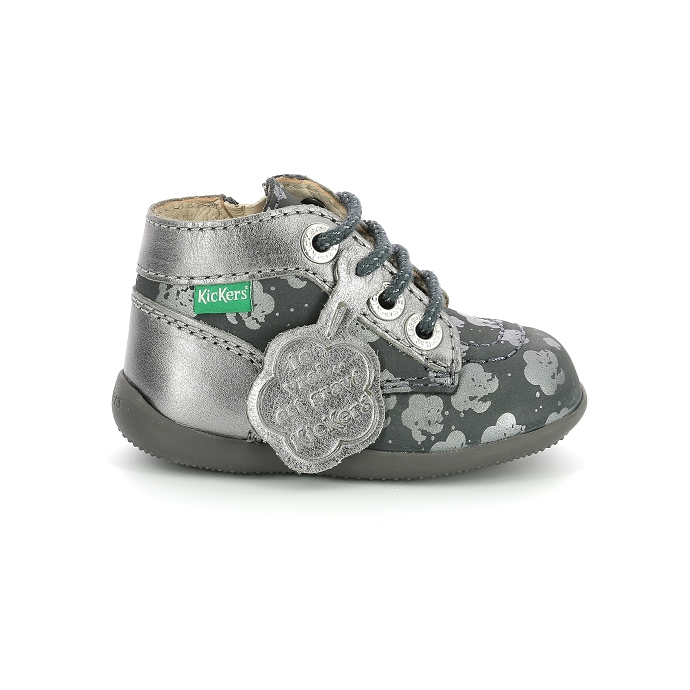 Kickers chaussure a lacets bonzip123 gris multi9254501_2