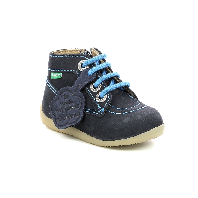 Kickers chaussure a lacets bonzip103 marine