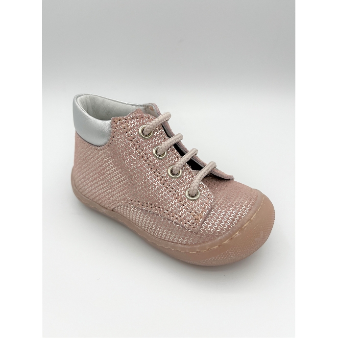 Bellamy chaussure a lacets ecri rose