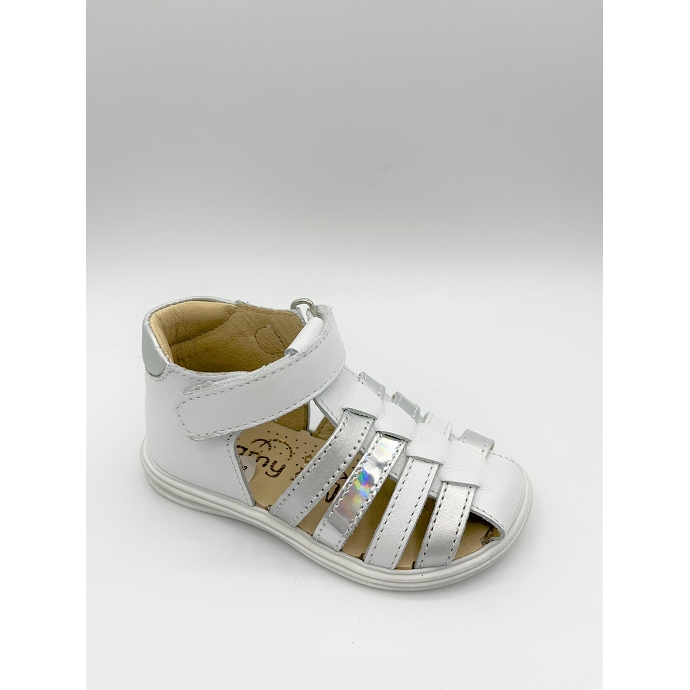 Bellamy sandale paillette blanc