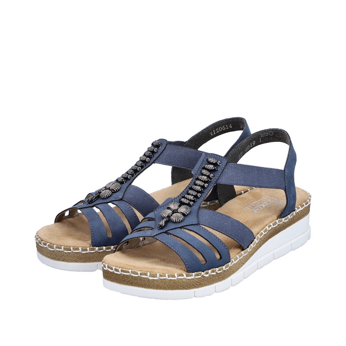 Rieker sandale v1206.14 bleu