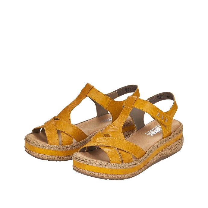 Rieker sandale v0919.68 jaune