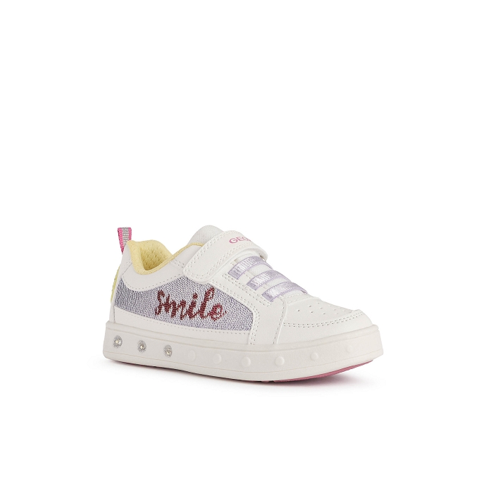 Geox basket j258wf blanc multi