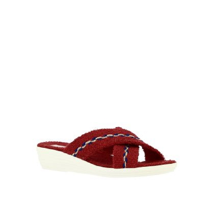 Maison de l espadrille chausson 2415.4 rouge