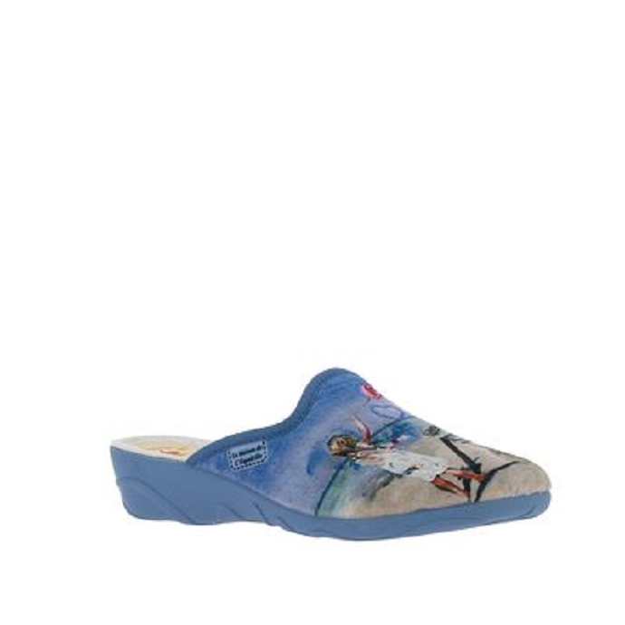 Maison de l espadrille chausson 2048.4 bleu