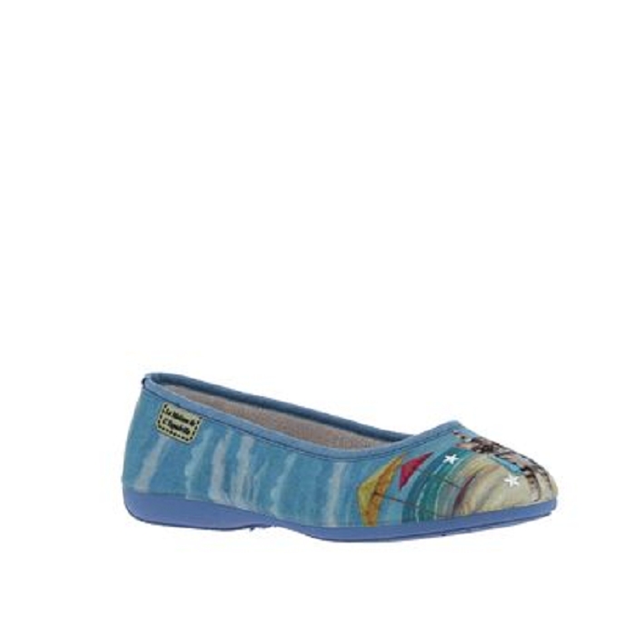 Maison de l espadrille chausson 2004.4 bleu