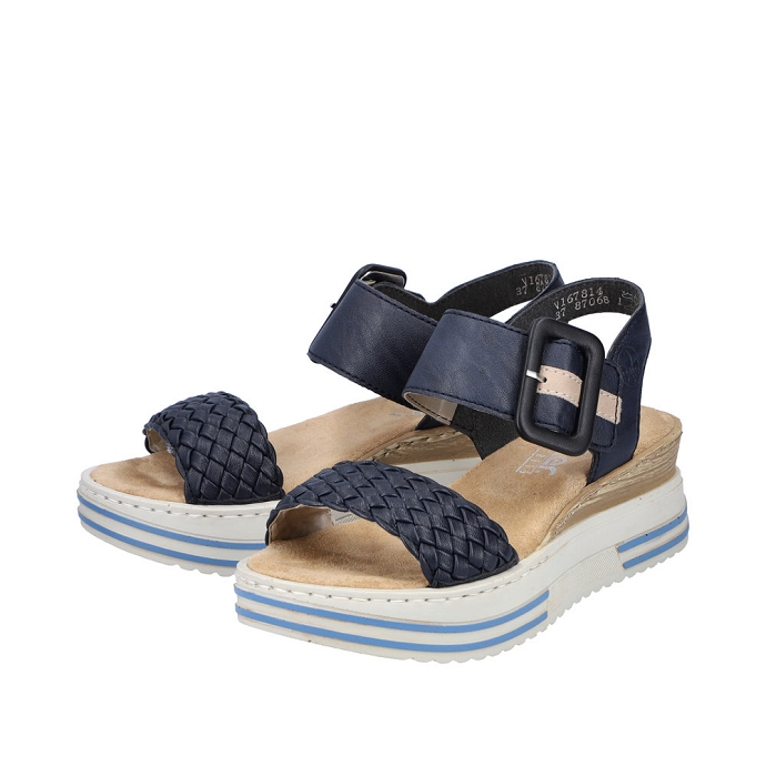 Rieker sandale v1678.14 bleu
