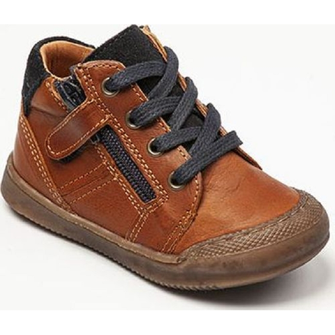 Bellamy chaussure a lacets krep camel