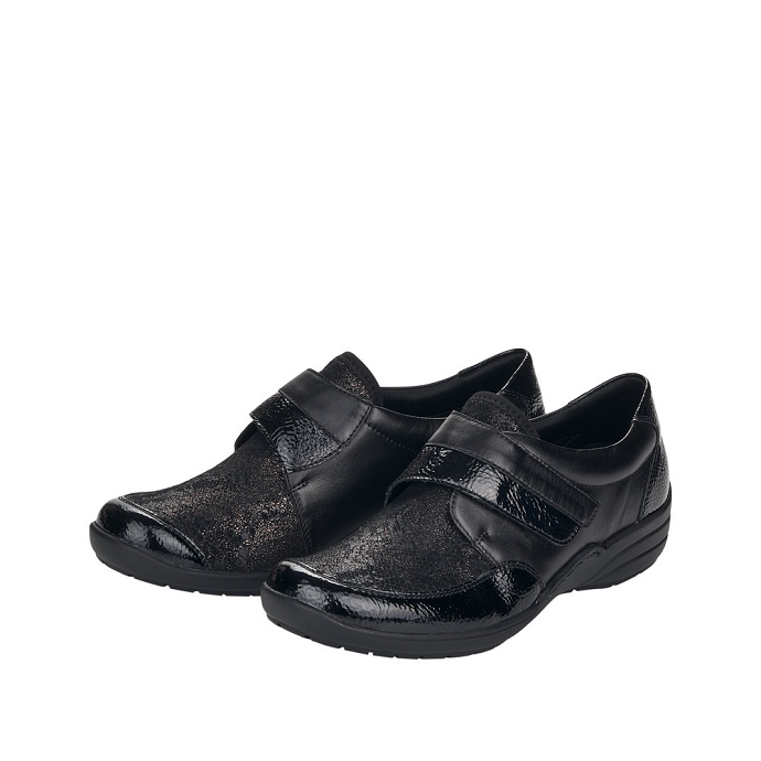 Remonte chaussure a velcro r7600.02 noir