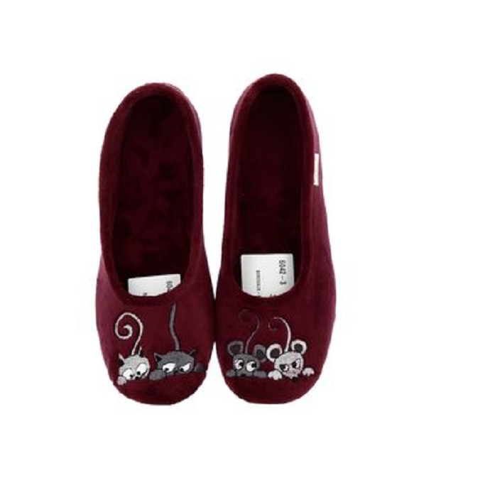 Maison de l espadrille chausson 6046 rouge