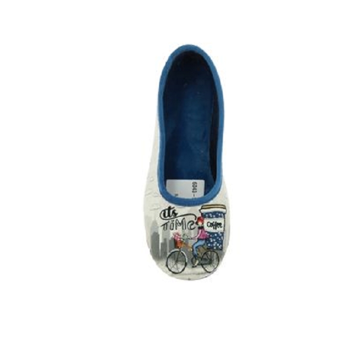 Maison de l espadrille chausson 6043 bleu