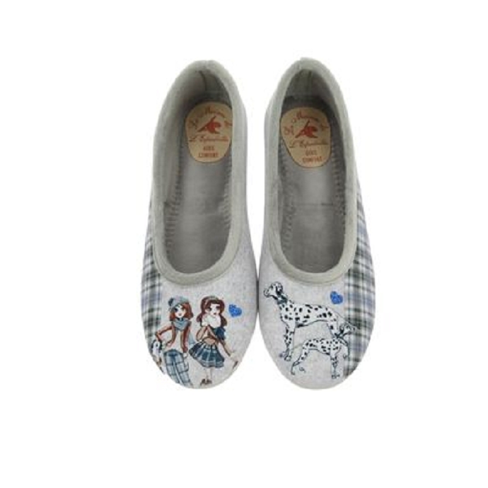 Maison de l espadrille chausson 6183 gris