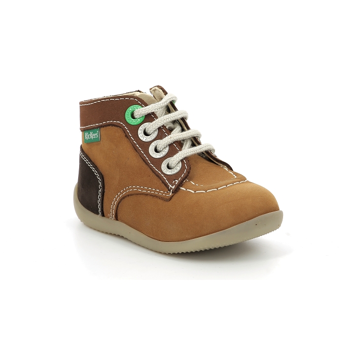 Kickers chaussure a lacets bonzip116 brun