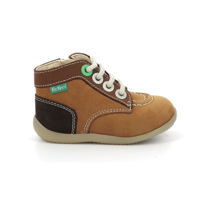 Kickers chaussure a lacets bonzip116 brun9566101_2