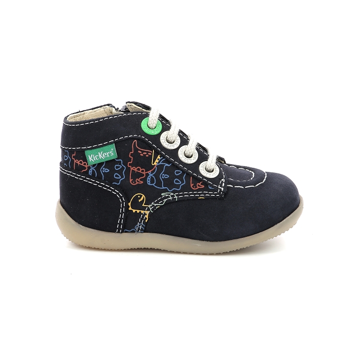 Kickers chaussure a lacets bonzip103d bleu9566301_2