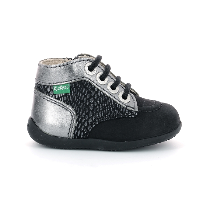 Kickers chaussure a lacets bonzip81 noir