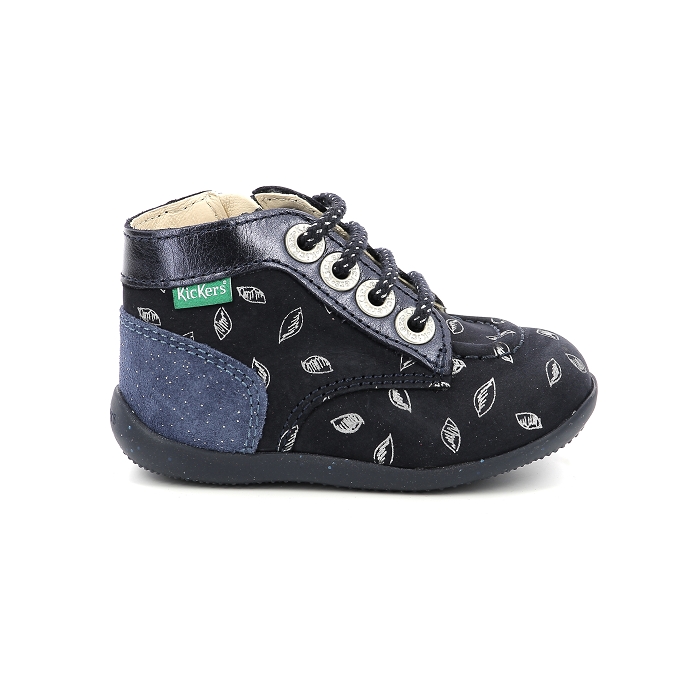 Kickers chaussure a lacets bonzip103 bleu9566501_2