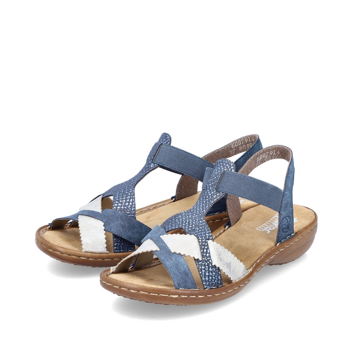 Rieker sandale 60879.14 bleu
